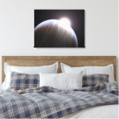 Ein extrasolarer Planet mit seinem Mutterstar Leinwanddruck (Insitu (Schlafzimmer))