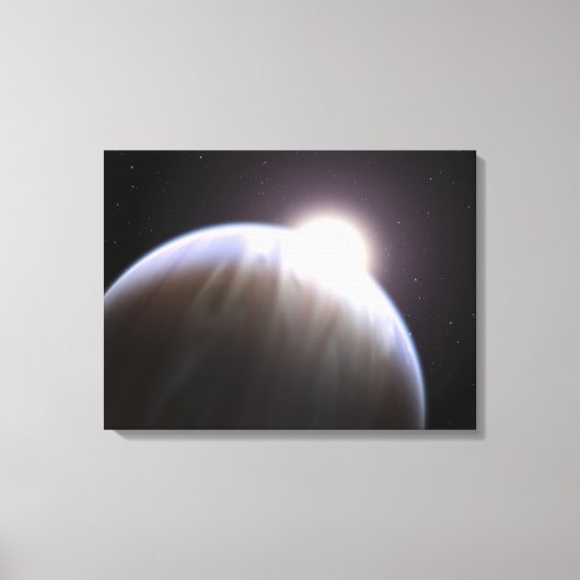 Ein extrasolarer Planet mit seinem Mutterstar Leinwanddruck (Vorderseite)
