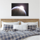 Ein extrasolarer Planet mit seinem Mutterstar Leinwanddruck (Insitu (Schlafzimmer))