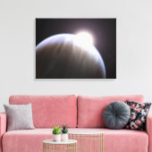 Ein extrasolarer Planet mit seinem Mutterstar Leinwanddruck (Insitu (Wohnzimmer))