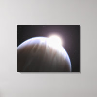 Ein extrasolarer Planet mit seinem Mutterstar