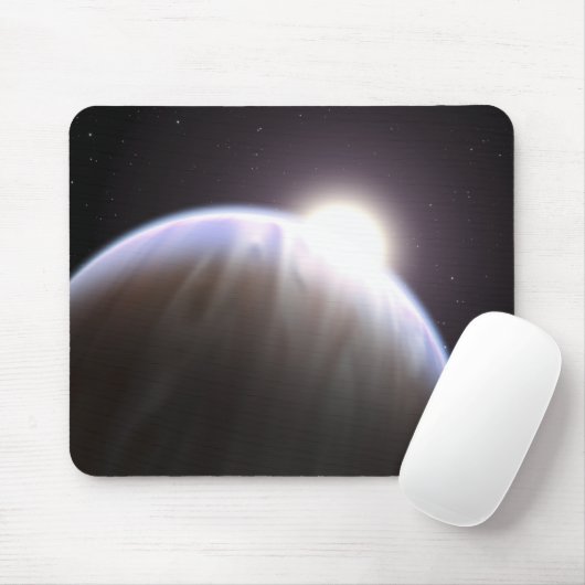 Ein extrasolarer Planet mit seinem Mutterstar Mousepad (Mit Mouse)