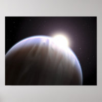 Ein extrasolarer Planet mit seinem Mutterstar