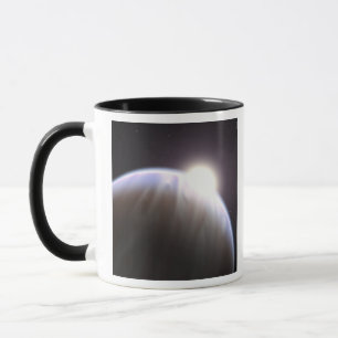 Ein extrasolarer Planet mit seinem Mutterstar Tasse