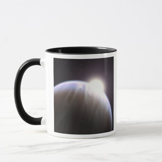 Ein extrasolarer Planet mit seinem Mutterstar Tasse (Links)