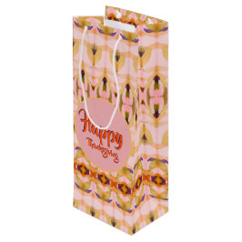 Ein Extravaganter Erntedank Weinbeutel Geschenktüte Für Weinflaschen