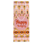 Ein Extravaganter Erntedank Weinbeutel Geschenktüte Für Weinflaschen (Rückseite)