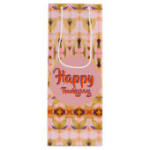 Ein Extravaganter Erntedank Weinbeutel Geschenktüte Für Weinflaschen (Vorderseite)