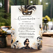 Ein Extravaganter Prom Masquerade Ball Quinceanera Einladung