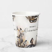 Ein Extravaganter Prom Masquerade Ball Quinceanera Pappbecher (Links)