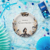 Ein Extravaganter Prom Masquerade Ball Quinceanera Pappteller (Party)