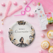 Ein Extravaganter Prom Masquerade Ball Quinceanera Pappteller (Party)