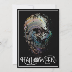 EIN EYE-SKULL-TOD-HALLOWEEN COSTUME-PARTY EINLADUNG