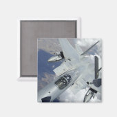 Ein F-15 Adler zieht von einem KC-135 weg Magnet (Vorderseite/Rückseite)