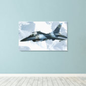 Ein F-16-Aggressor Leinwanddruck (Insitu (Holzboden))