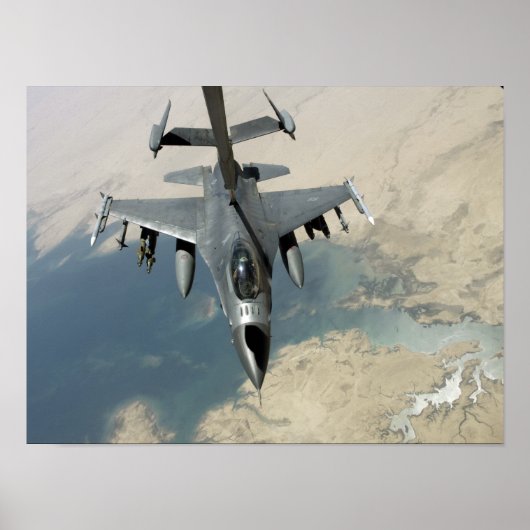 Ein F-16-Kämpffalken schürt Poster (Vorne)