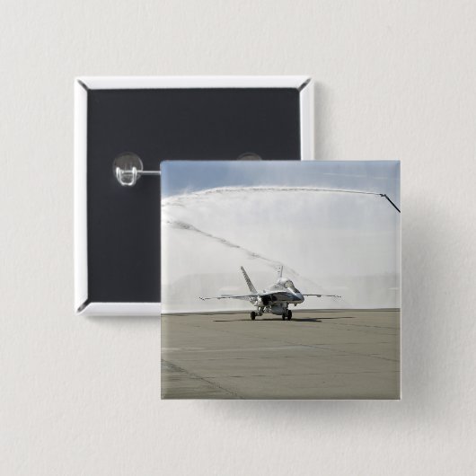 Ein F-18-Flugzeug Button (Vorne & Hinten)