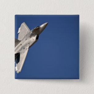 Ein F-22 Raptor-Flugzeug Button