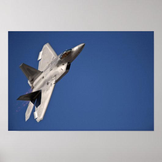Ein F-22 Raptor-Flugzeug Poster (Vorne)