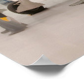 Ein F-6F-Hellcat-Flugzeug des Zweiten Weltkriegs Poster (Ecke)