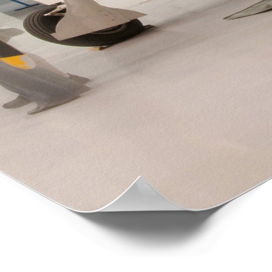 Ein F-6F-Hellcat-Flugzeug des Zweiten Weltkriegs Poster (Ecke)