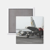 Ein F/A-18C Hornet startet vom Cockpit 2 Magnet (Vorderseite/Rückseite)