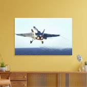 Ein F/A-18C Hornet startet vom Cockpit Leinwanddruck (Insitu (Wohnzimmer))