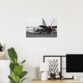 Ein F/A-18C Hornet startet vom Cockpit Poster (Heimbüro)