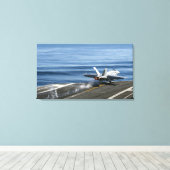 Ein F/A-18E Super Hornet Leinwanddruck (Insitu (Holzboden))