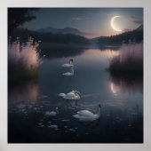 Ein fabelhafter Mondlichtsee Poster (Vorne)