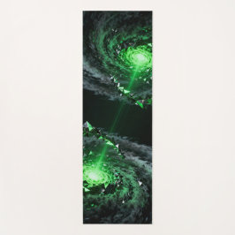 Ein facettenreicher Sturm von Smaragdfarben und eb Yogamatte