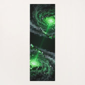 Ein facettenreicher Sturm von Smaragdfarben und eb Yogamatte (Rückseite)