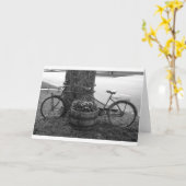 Ein Fahrrad errichtet für zwei Karte (Gelbe Blume)