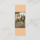 Ein Fahrrad weitergehen Mini Visitenkarte (Rückseite)