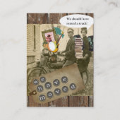 Ein Fahrrad weitergehen Visitenkarte (Rückseite)