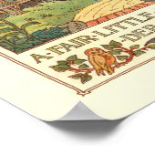 "Ein faires kleines Mädchen" Poster (Ecke)