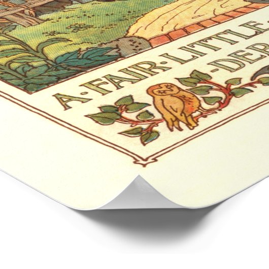 "Ein faires kleines Mädchen" Poster (Ecke)