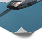 Ein Falken der F-16 im Flug Poster (Ecke)