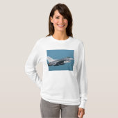 Ein Falken der F-16 im Flug T-Shirt (Vorne ganz)