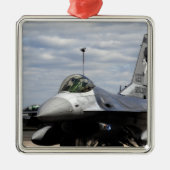 Ein Falken der F-16 Silbernes Ornament (Vorne)