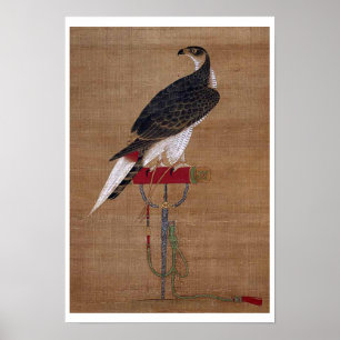 Ein Falken - Koreanischer Scroll aus dem 16. Jahrh Poster