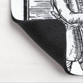 Ein Falkner mit seinem Hühnerhabicht Mousepad (Ecke)