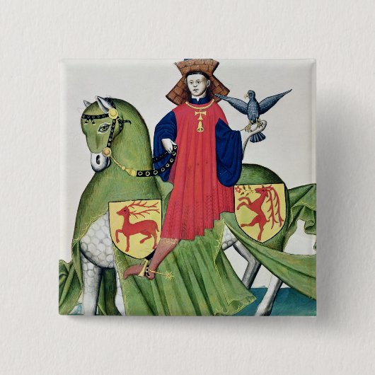 Ein Falkner, von Codex de Capodilista Button (Vorderseite)
