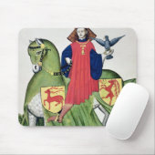 Ein Falkner, von Codex de Capodilista Mousepad (Mit Mouse)