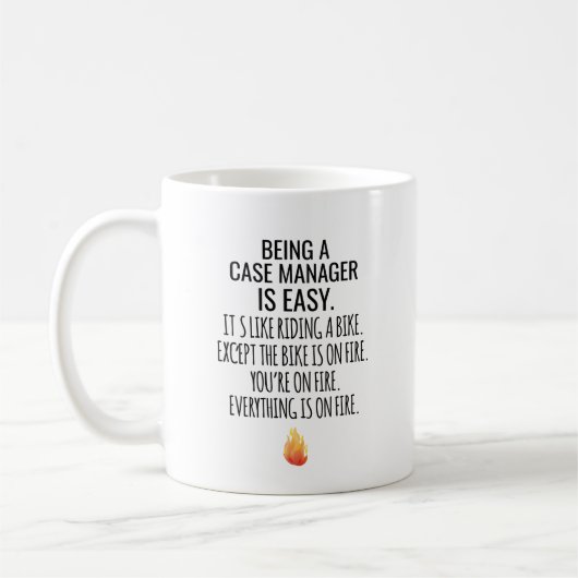 Ein Fallmanager zu sein ist einfach, es ist wie ei Kaffeetasse (Links)