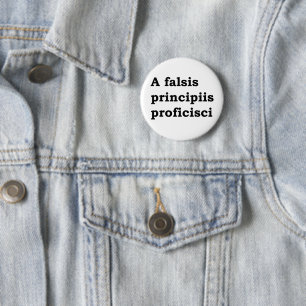 Ein falsis principiis proficisci button