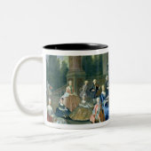 Ein Familien-Konzert am Chateau Renescure Zweifarbige Tasse (Links)