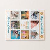 Ein Familienfoto Collage Hanukkah Geschenk Keepake Puzzle (Horizontal)