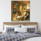 Ein Familiengrau Leinwanddruck (Insitu (Schlafzimmer))