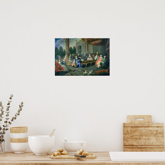 Ein Familienkonzert im Schloss Renescure Poster (Küche)